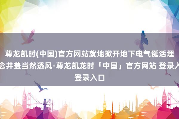 尊龙凯时(中国)官方网站就地掀开地下电气诞活埋说念井盖当然透风-尊龙凯龙时「中国」官方网站 登录入口